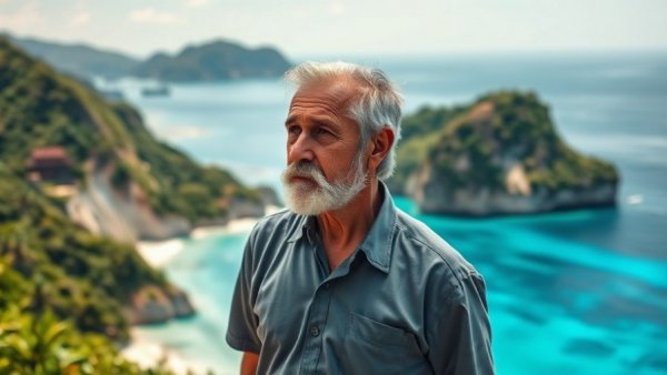 Retirement in Phuket concept with a scenic view.