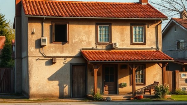 Old house ideal for planning a home renovation.