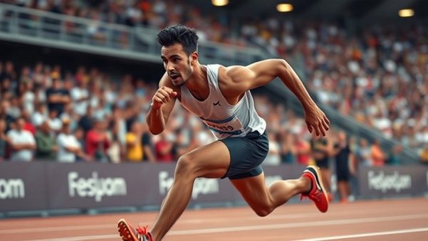 Noah Liles track and field news: athlete sprinting with determination.