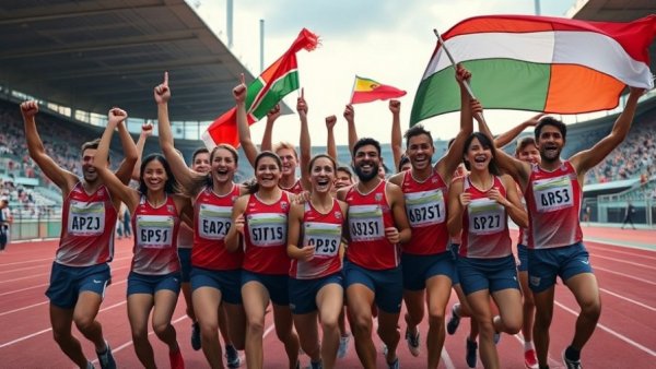 Great Britain track team celebrates at Euro Championships
