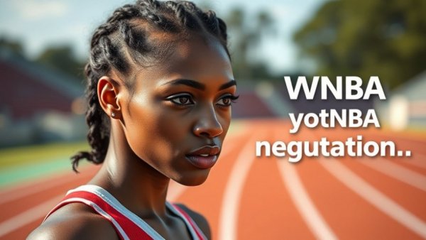 Focused athlete contemplating WNBA negotiation success.