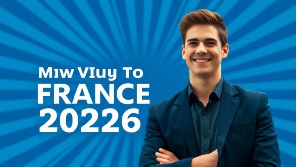 Moving to France in 2026 promotion with smiling man