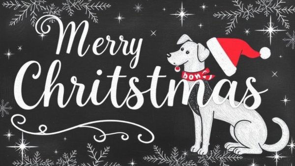 Chalk Couture Transfers for a Christmas Pet Sign