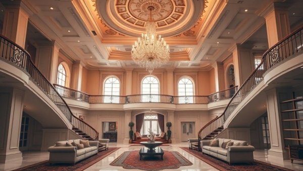 POV: you watched an empty plot become a mansion with a grand interior.