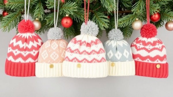Chalk Couture Beanie Ornaments With Winter Patterns