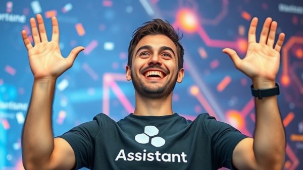 Features of Home Assistant 2026.10 displayed with smiling man and logo.