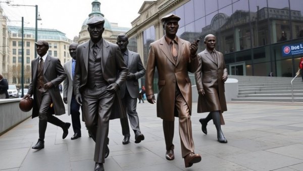 Iconic Liverpool travel experiences with famous statues in urban setting