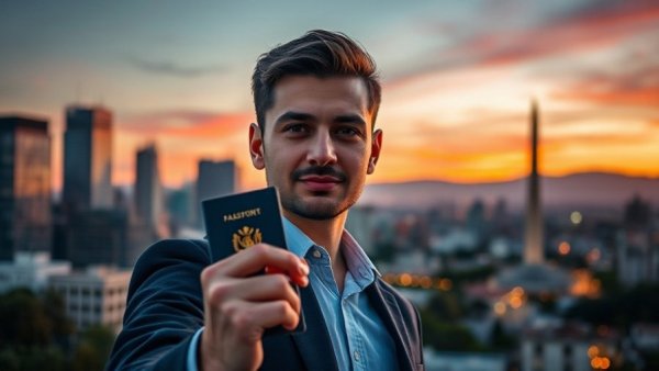 Argentina second passport amidst city and mountain backdrop, affordable option