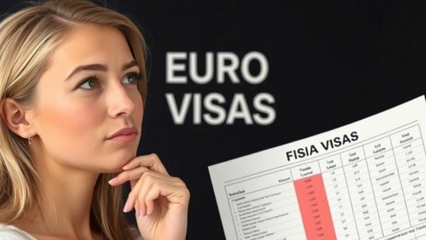 Easiest visas to move to Europe visualized with woman and chart.