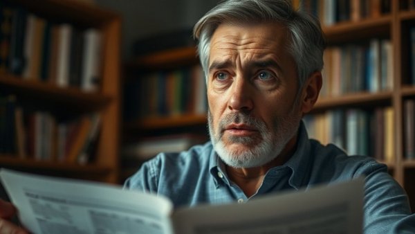 Concerned man discussing rising mortgage rates impact indoors.