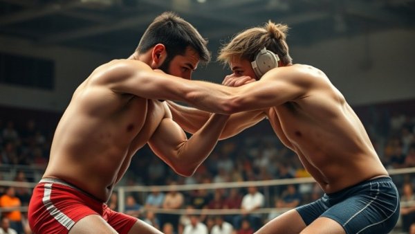 Kazakhstan Wrestling Upset Malik Kanov: dramatic wrestling match.