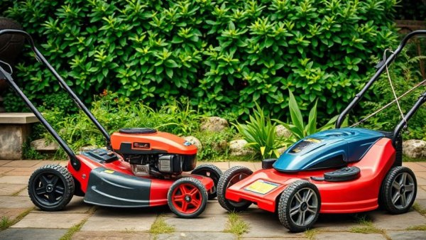 Lawn mower maintenance tips; comparing MTD and Makita mowers.