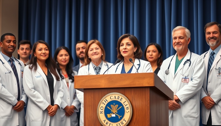 Professionals discuss health care costs in North Carolina at podium.