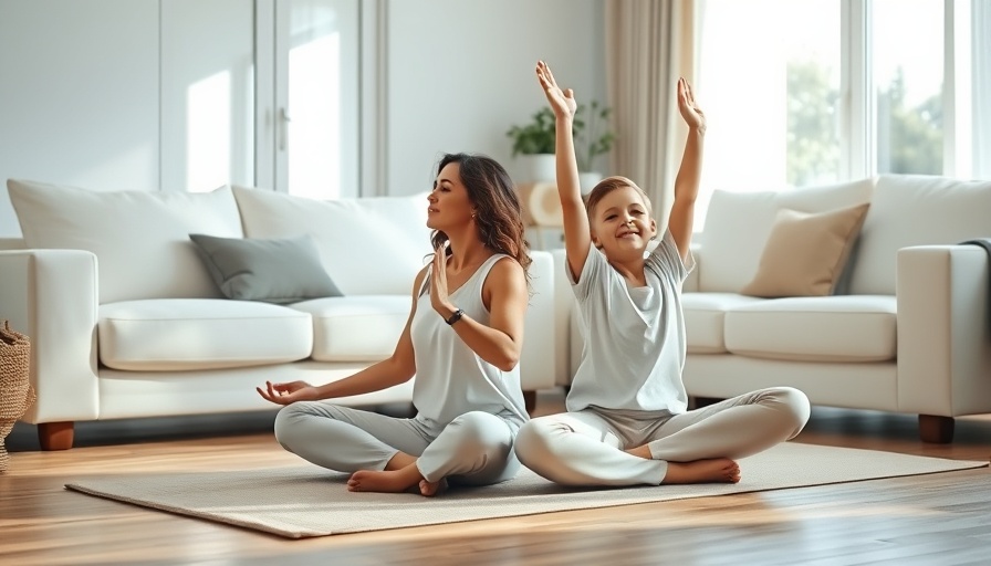 Model mindfulness when talking to kids through yoga practice.