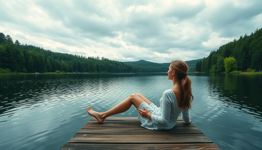 Woman meditating by lake - 8 Rules of Meditation guide.