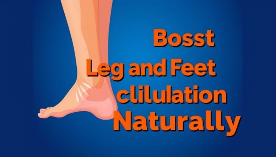 Increase blood circulation to legs and feet with vibrant illustration.