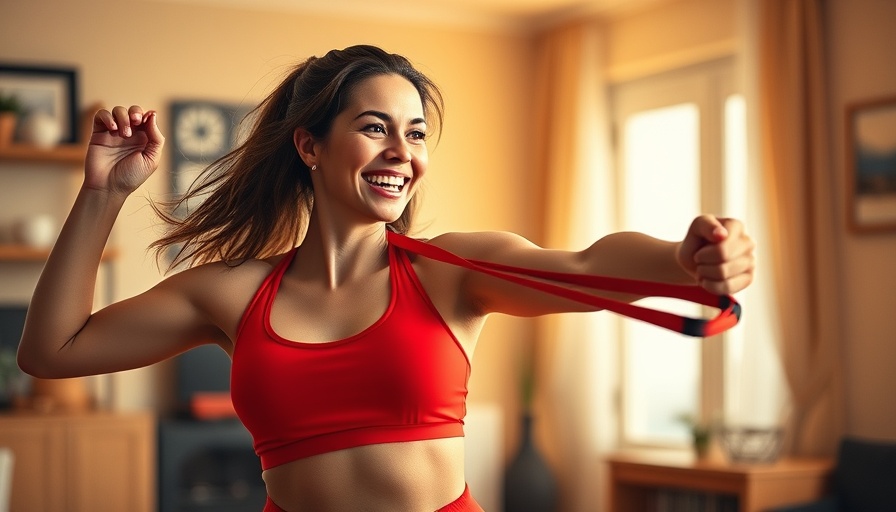 Energetic morning dance workout for grief in a warm-toned room.