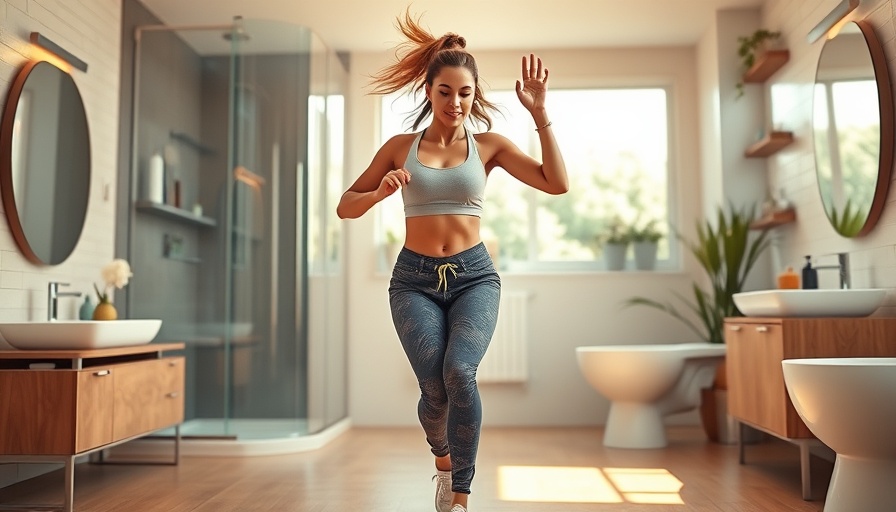 10 minute dance workout before work in a home setting