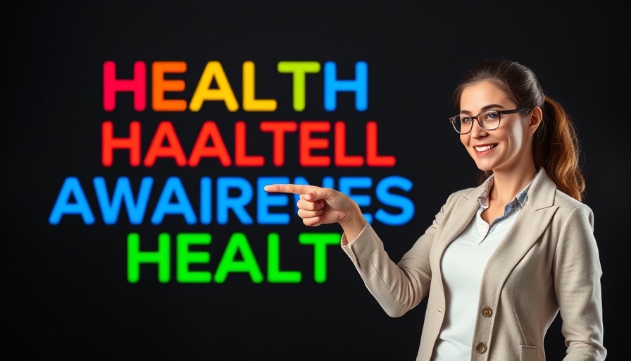 Woman promoting health awareness related to progesterone availability.