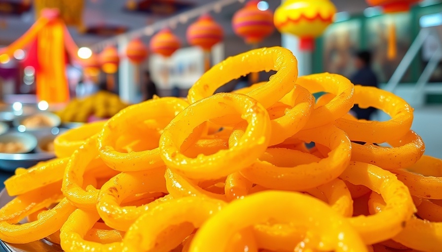 Crispy jalebi at Bangladeshi Mango Festival 2025.