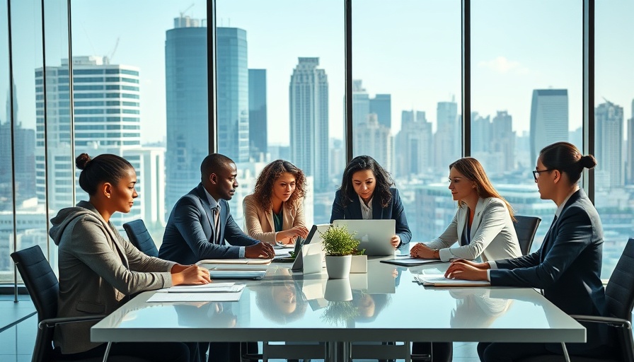 Diverse professionals collaborating in a modern office, Qatar job vacancy today.