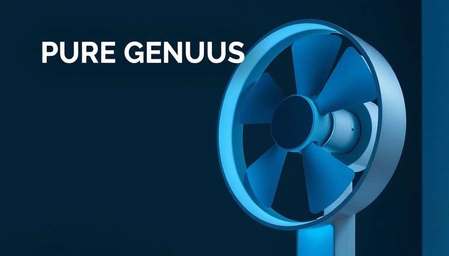 Modern smart fan showcasing innovative design in home automation.