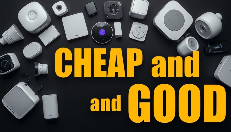 Budget-Friendly Smart Home Devices collection with bold text.