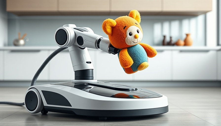 Robo Rock Soros Z70 with arm picking toy in kitchen