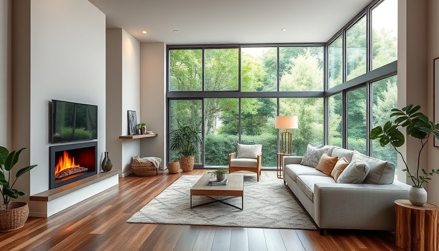 Elegant living room for virtual home staging tour.