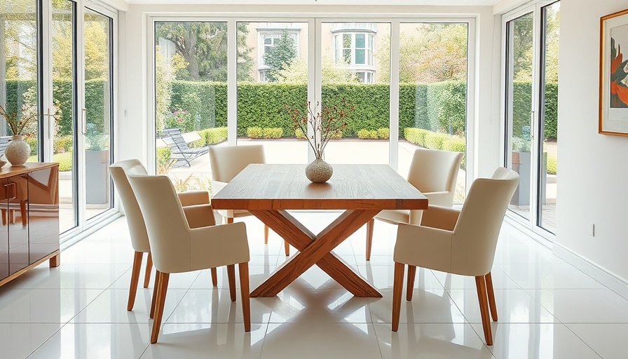 Modern dining room setup showcasing effective home staging.