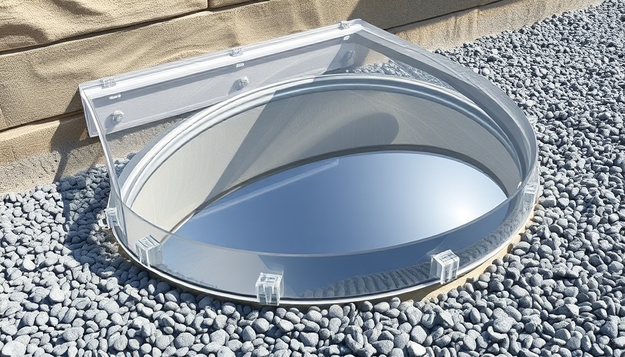 Clear acrylic window well cover protecting basement window. Best Window Well Covers.