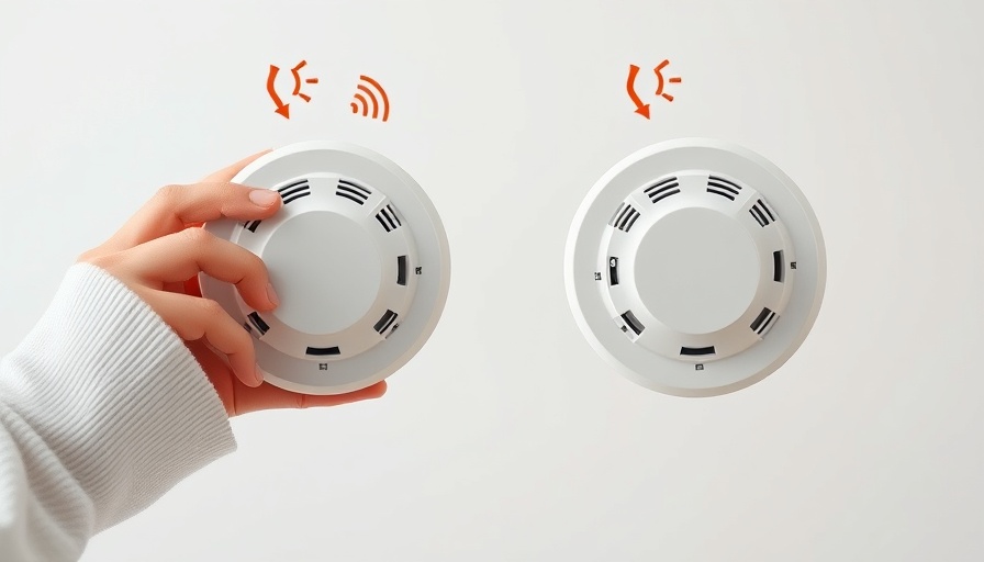 Illustrated guide on replacing a hardwired smoke detector with highlighted features.