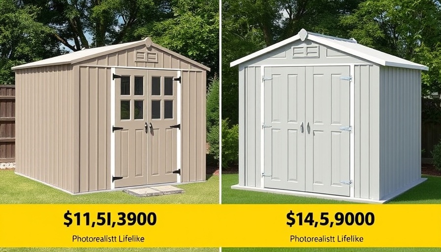 Comparison of metal vs plastic garden sheds with prices.