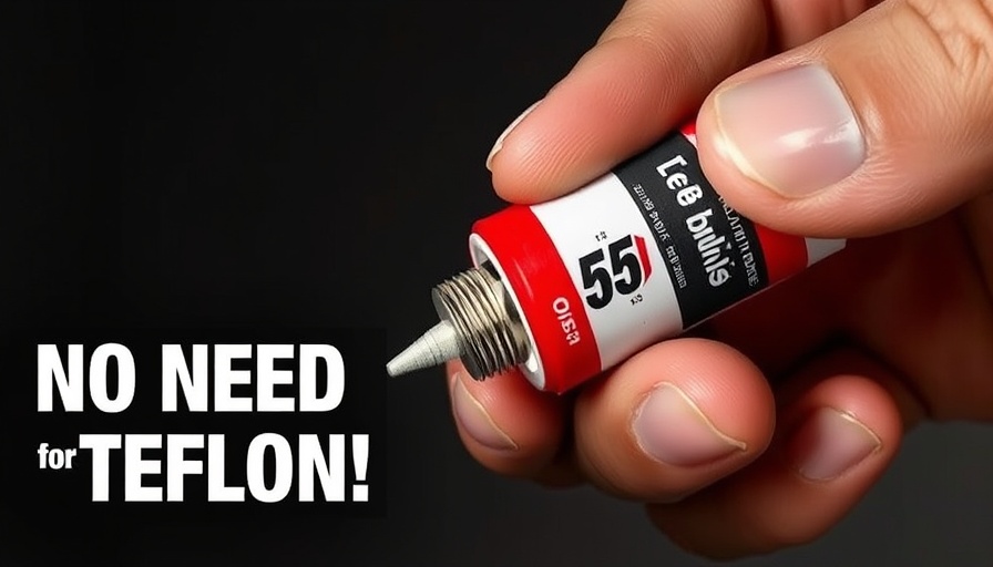 Loctite 55 vs Teflon Tape for Plumbing: Hands holding pipe and sealant.
