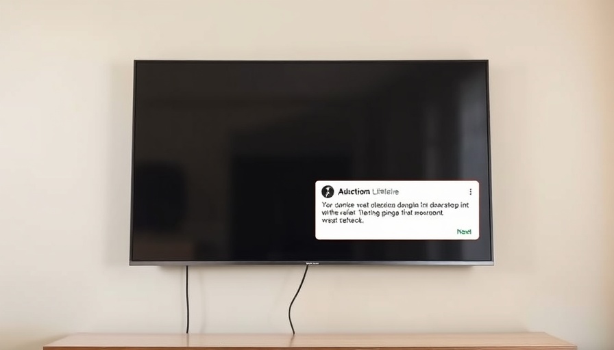 TV wall mount with visible power cord.