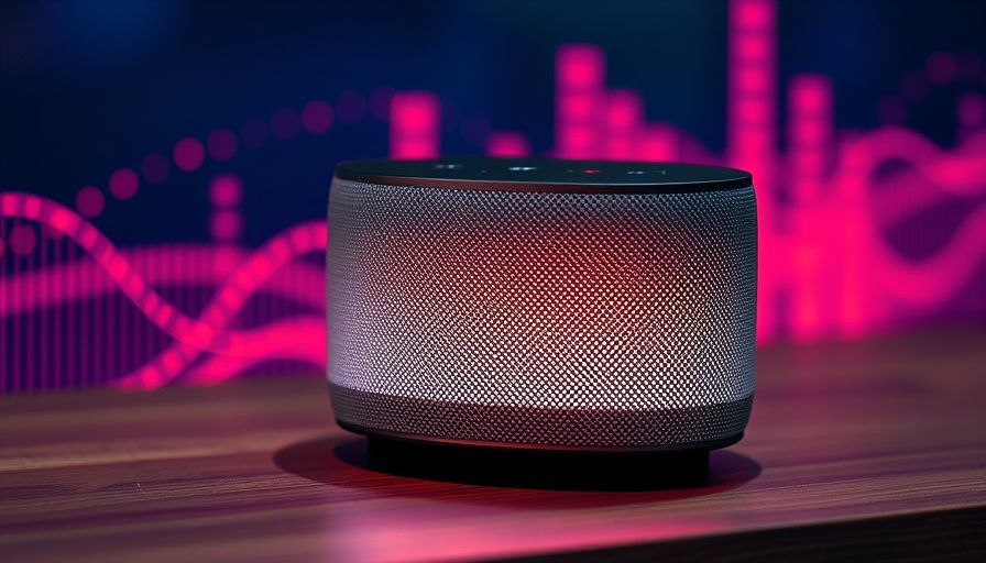 Sleek smart home speaker with music assistant capability