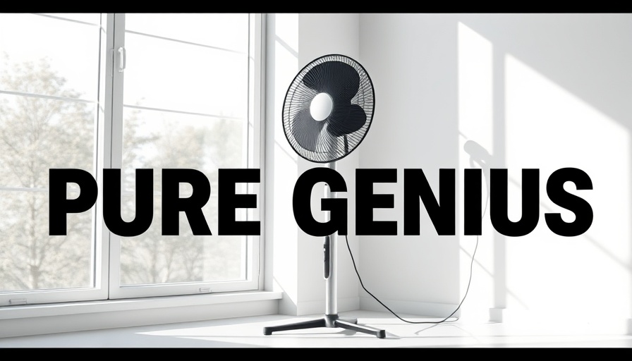 Modern fan in a smart home setting.