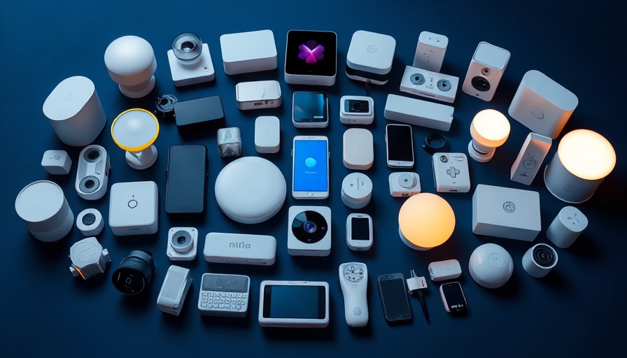 Affordable smart home devices collection in circular layout.