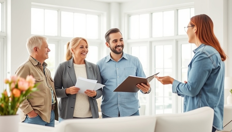 Home staging consultation with professional advising couple