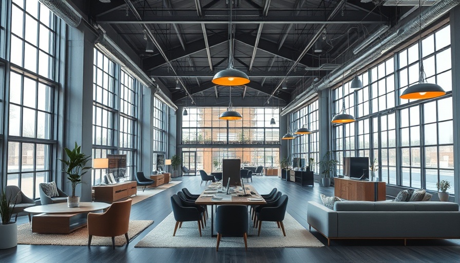 Modern industrial space redefining work-life balance through design.