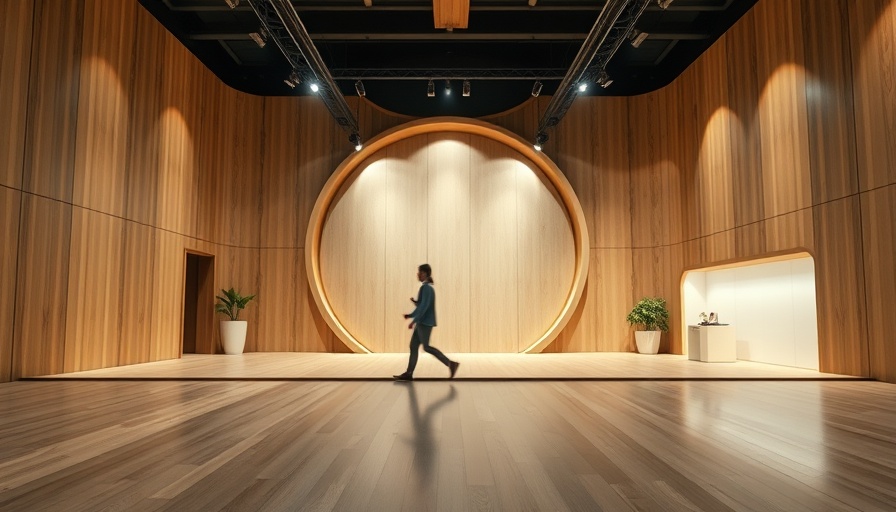 Innovative furniture design in a modern exhibition space