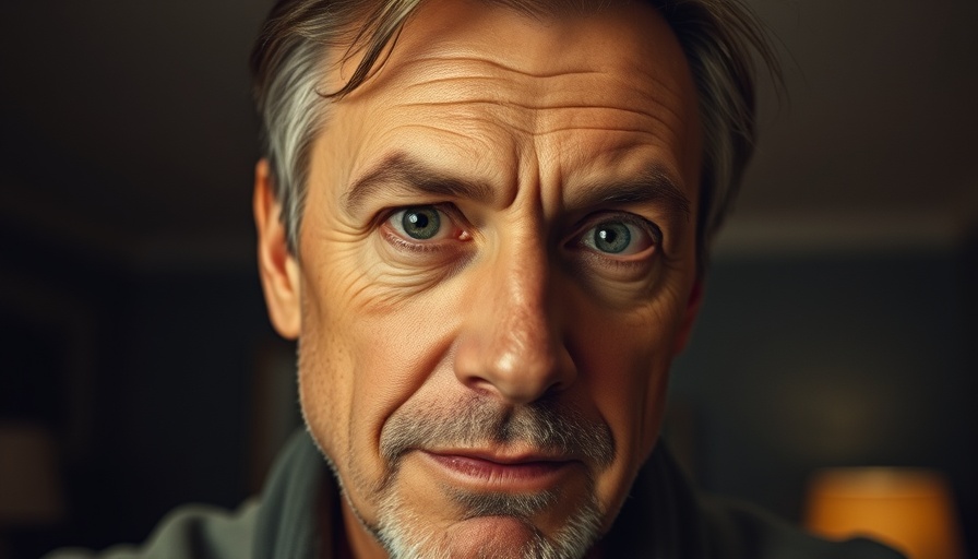 Engaging portrait of middle-aged man discussing home lighting, Cinematic Photo.