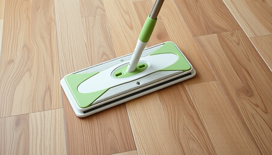 Swiffer on vinyl plank flooring, showing effective cleaning.