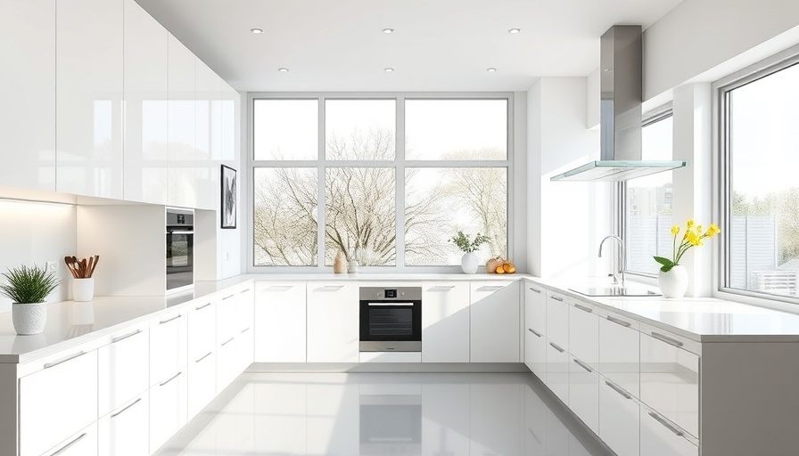 Modern kitchen in Santa Fe Springs real estate listing, bright and sleek.