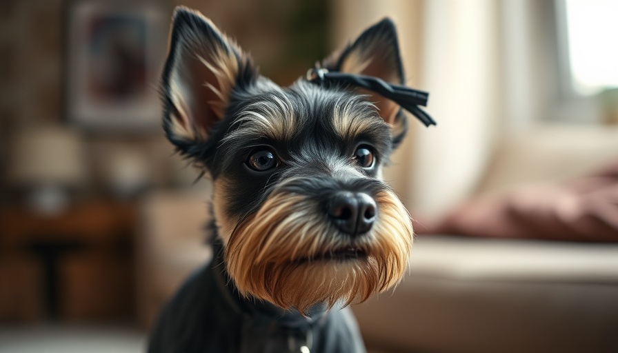 Alert Miniature Schnauzer indoors, natural light, Rescue a Miniature Schnauzer.
