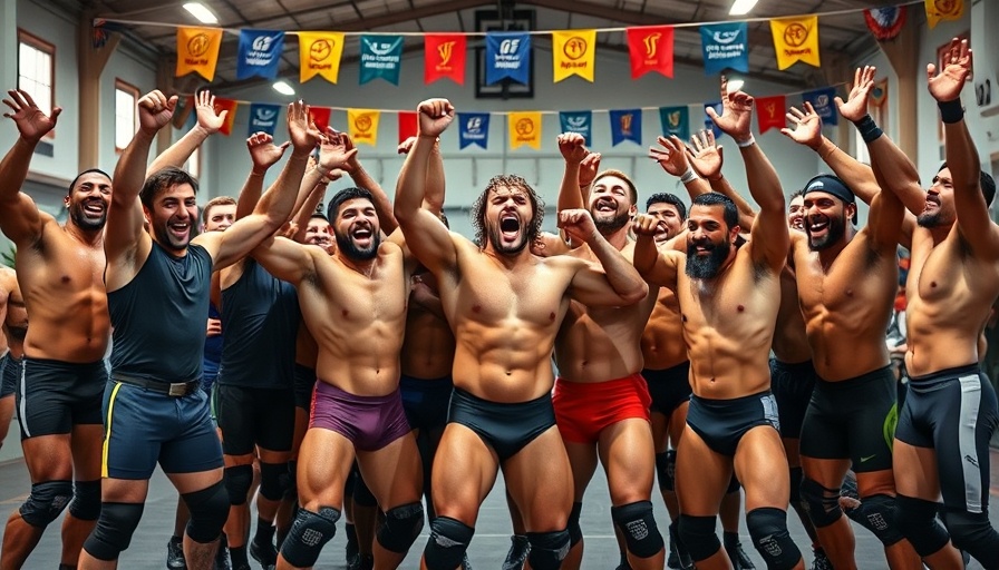 Wrestlers at Inspire Institute of Sport India Wrestling Camp