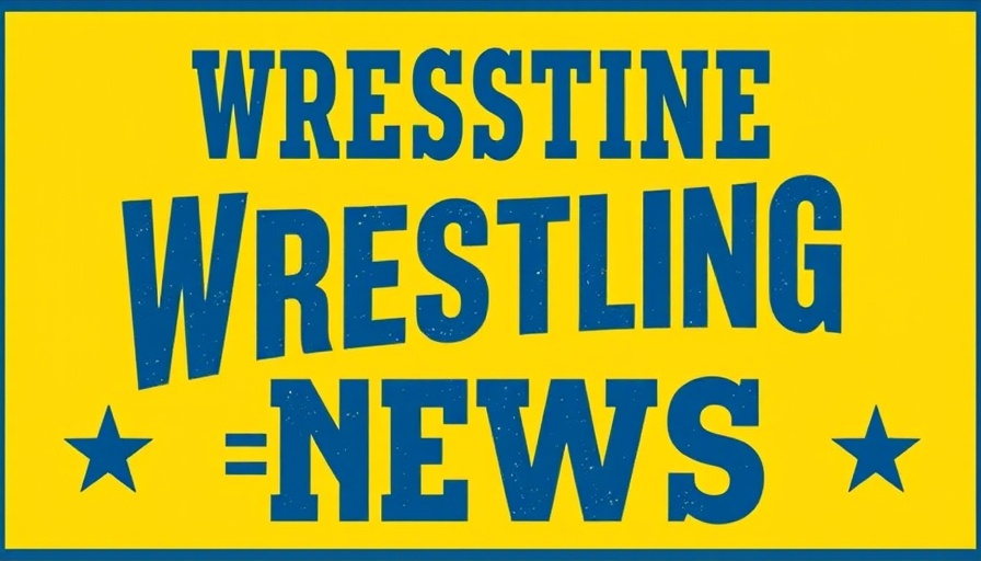 Wrestling news logo with dynamic design, August 9 2025
