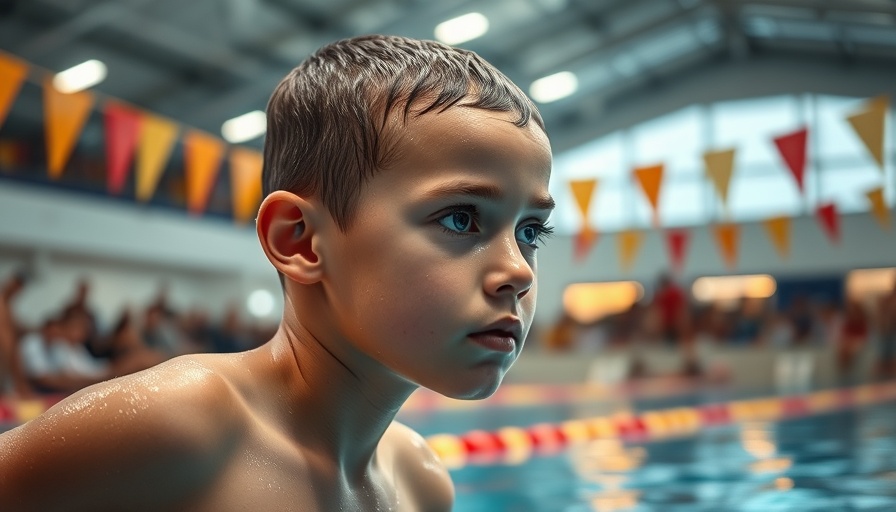 Erin Gemmell Swimming Knowledge: Swimmer focused at indoor pool.