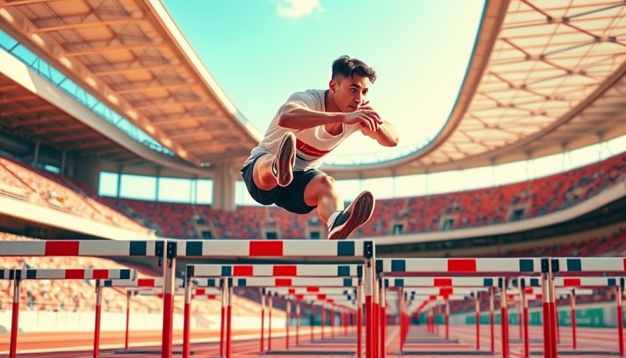 Ja'Kobe Tharp triumphs in USATF 110 hurdles event, action shot.