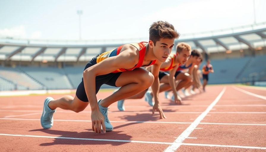 Athlete on track for competitive performance testing